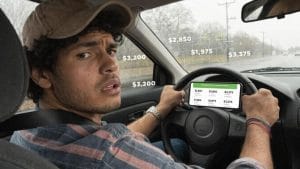 GEICO insurance quote breakdown showing coverage types, deductible, liability and premium calculation in USA 2026 auto insurance system